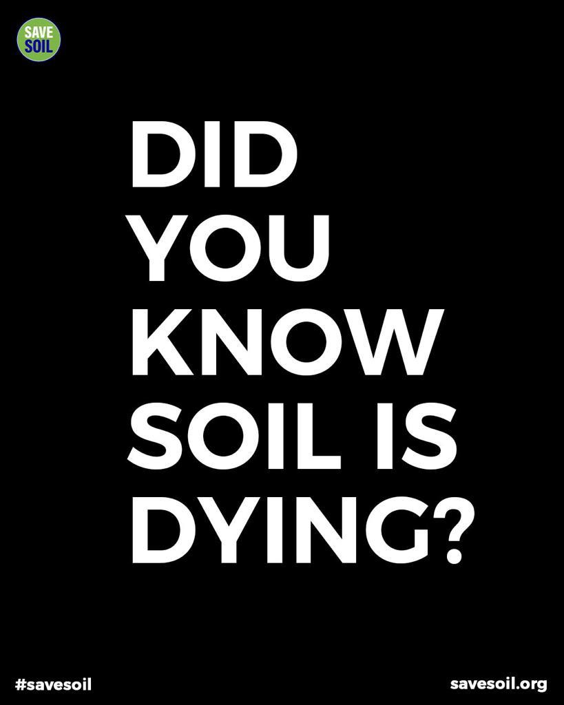 TweetRS001's tweet photo. We will go extinct if soil goes extinct. The life on the planet is fed by the soil, mother of all. Time to act to save soil. Sadhguru is addressing UNCCDCOP15 requesting 195 nations to take action #SaveSoilAtCOP15 . Visit https://t.co/cyuTIz3Bmm https://t.co/yCYP3UIcAE