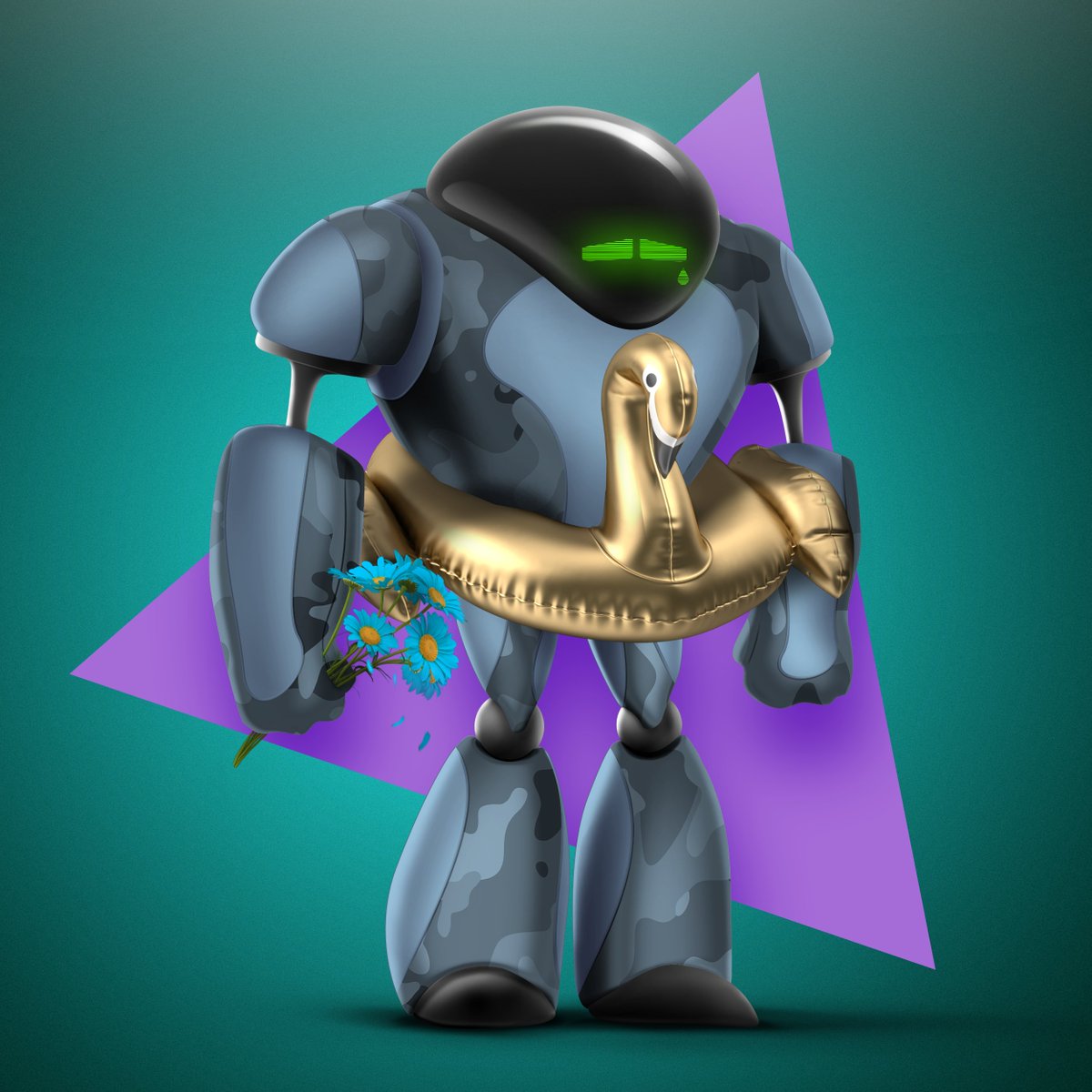 Solbot is a little sad today, what can we do to cheer him up?
#Solbotsfamily #SolanaNFTs