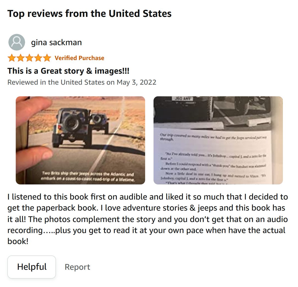 Always amazed when people take the time in today's hectic world to leave a book review, and it means a lot to know that people enjoyed your efforts. Thanks! #BookReview #bookreviews