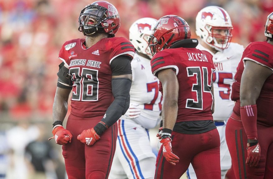 #AGTG I am extremely blessed to have received a D1 offer from Arkansas State 🔴⚫️!! <a href="/CoachDLett/">Derrick Lett</a> <a href="/BwillSkills12/">Coach BWill</a> <a href="/CoachBeck_PTF/">Coach Aaron Beck</a>