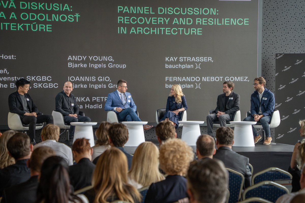 rethink/reuse/refresh. in bratislava for the #greenbuildingsummit organised by @SlovakGBC and Slovenská komora architektov to stress out the role of #socialSustainability and #resilient #multicoded #openSpaces in a panel discussion with @BIG_Architects and @ZHA_News. @bauchplan