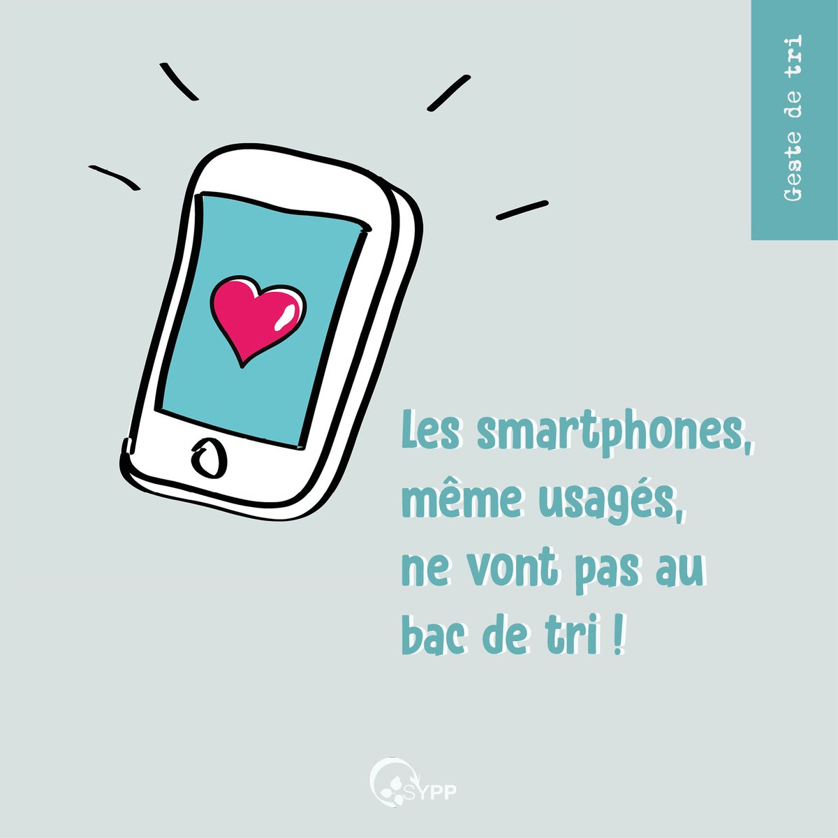 Les #smartphones, même usagés, ne vont pas au bac de #tri ❗️
ℹ️ Piles et batteries, notamment au lithium = ⚠️pour la chaîne de tri et la #securite des agents 👉 occasionnent départs de 🔥 et de 💥 au centre de tri
✅ Ils disposent d'une filière spécifique pour leur #recyclage