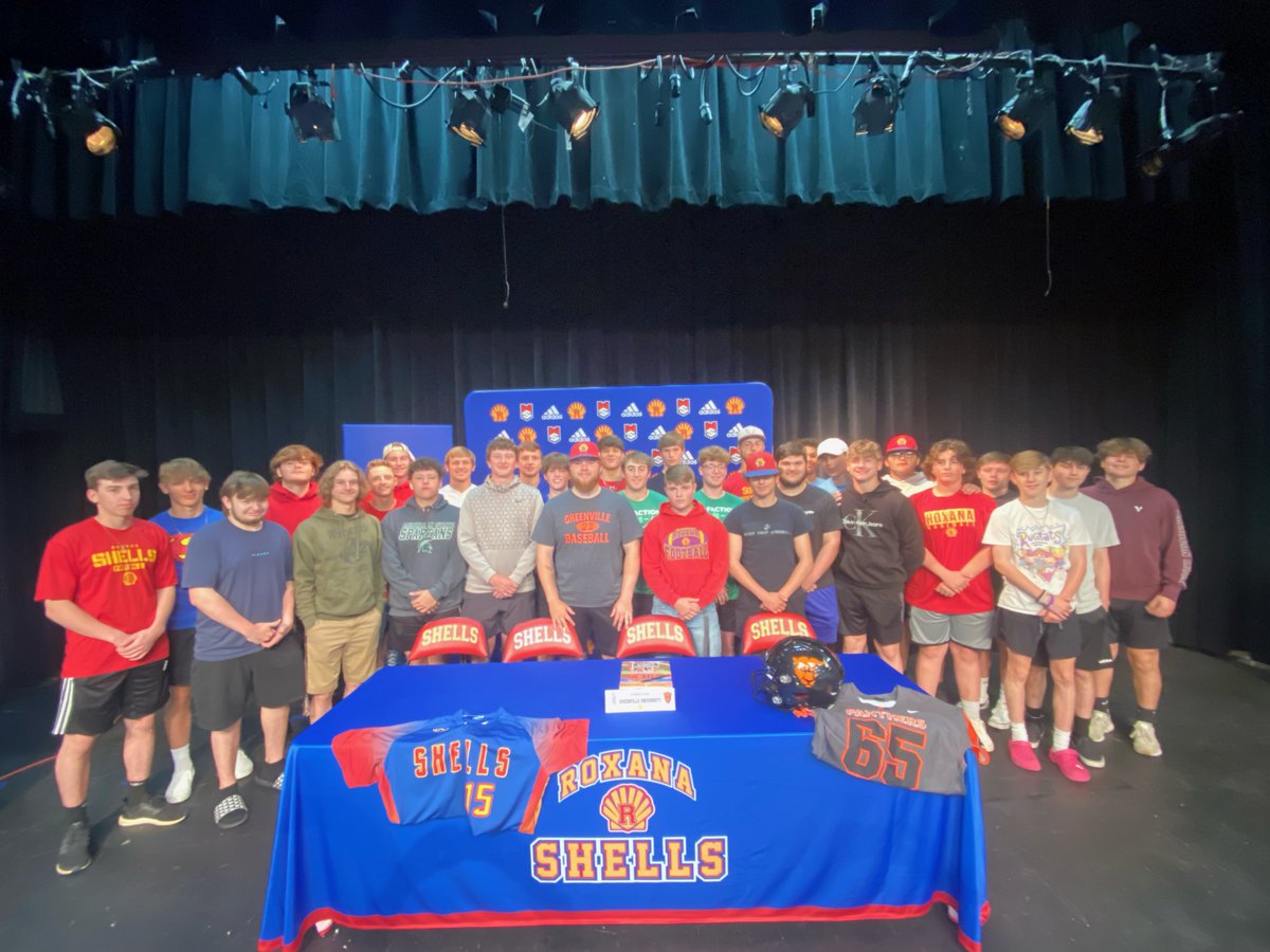 RoxanaAthletics's tweet photo. It’s College Athletics Signing Day. The future is bright and their future is even brighter!
Congratulations to our Roxana Senior Connor House on signing with Greenville University. He will be joining their football and baseball teams next year.
We are so proud of Connor!! https://t.co/S6bp44s2hm