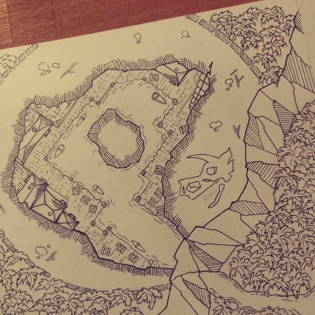 WorldbuildingIo's tweet photo. Smuggler's Cove. #wip #carthography for #DnD #DungeonsAndDragons #WBio https://t.co/YR1gyeHuyg