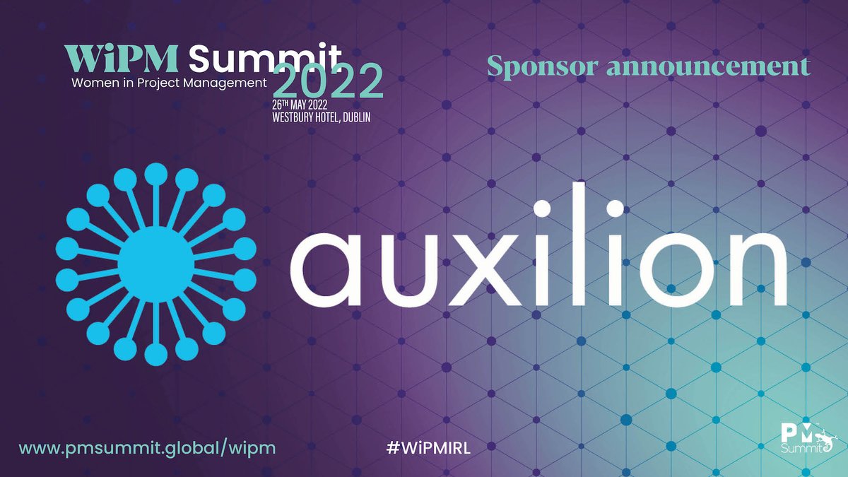 We're delighted to have <a href="/AuxilionTweet/">Auxilion</a> as a sponsor for this months #WiPMIRL Summit on 26-MAY. Auxilion is an award-winning provider of consulting, I.T. services, delivering bespoke and solutions for public and private organisations in the UK and Ireland pmsummit.global/wipm-sponsors