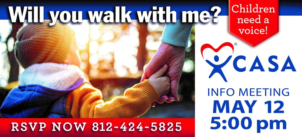 Volunteers wanted! Join us this Thursday to learn how you can make a difference in a child's life.