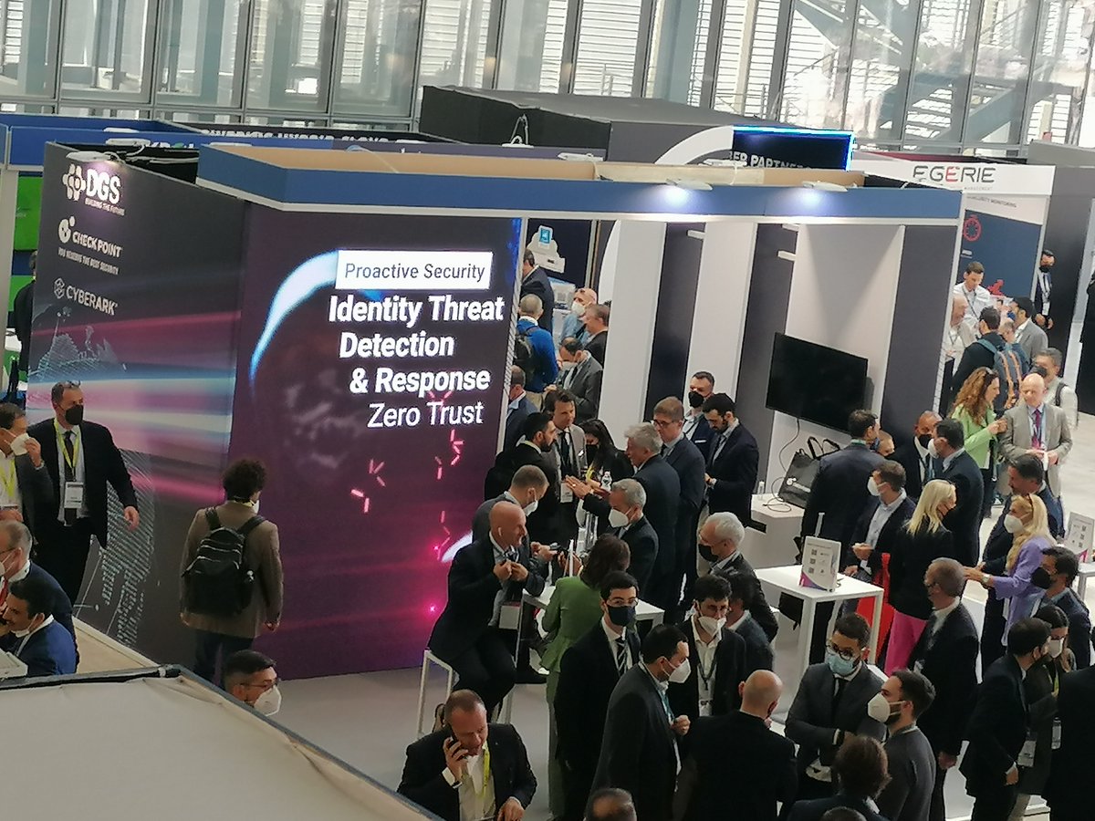 dgs_group's tweet photo. 🛡️ 10/05 - #Cybertech2022
Vieni al nostro Stand per approfondire l’approccio di #DGS e @CyberArk all’#IdentitySecuriy e la nostra offerta di #sicurezza completa per qualsiasi #identità!
@Cybertech_Globl #CyberSecurity #DataProtection https://t.co/RtrrnEDiPC