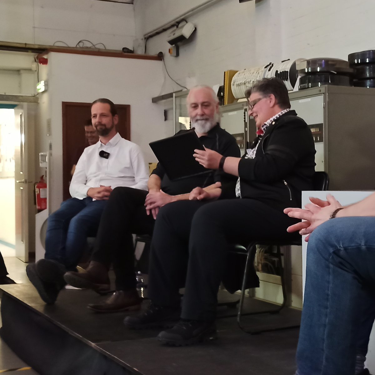 Left to right: Martin Hollis, Dr. David Doak, B. Jones.