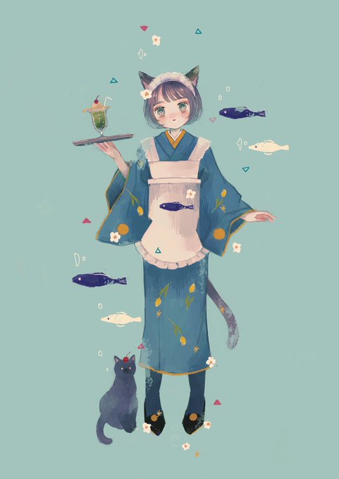 再掲🐈
#メイドの日 