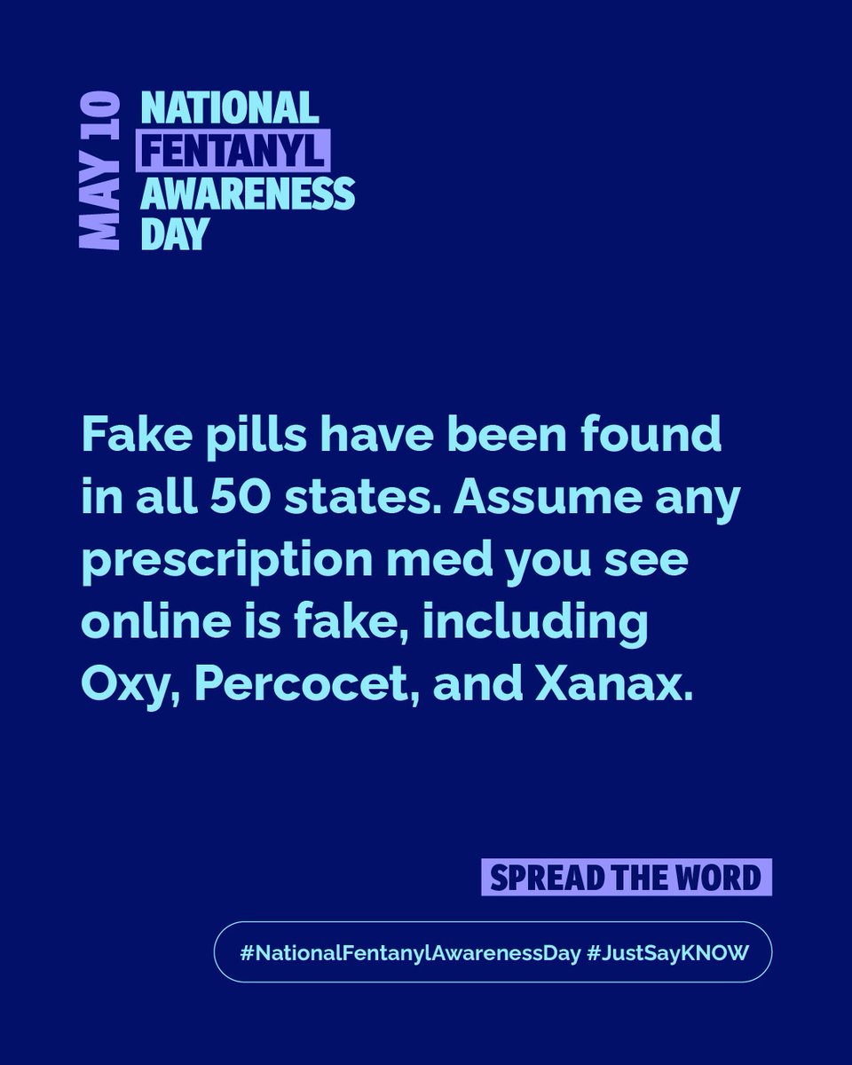 FentAwareDay's tweet photo. Today is National Fentanyl Awareness Day. Here's what you need to know about the growing fentanyl crisis. Reshare to help us spread the word today. #NationalFentanylAwarenessDay https://t.co/pl1uT3BKms