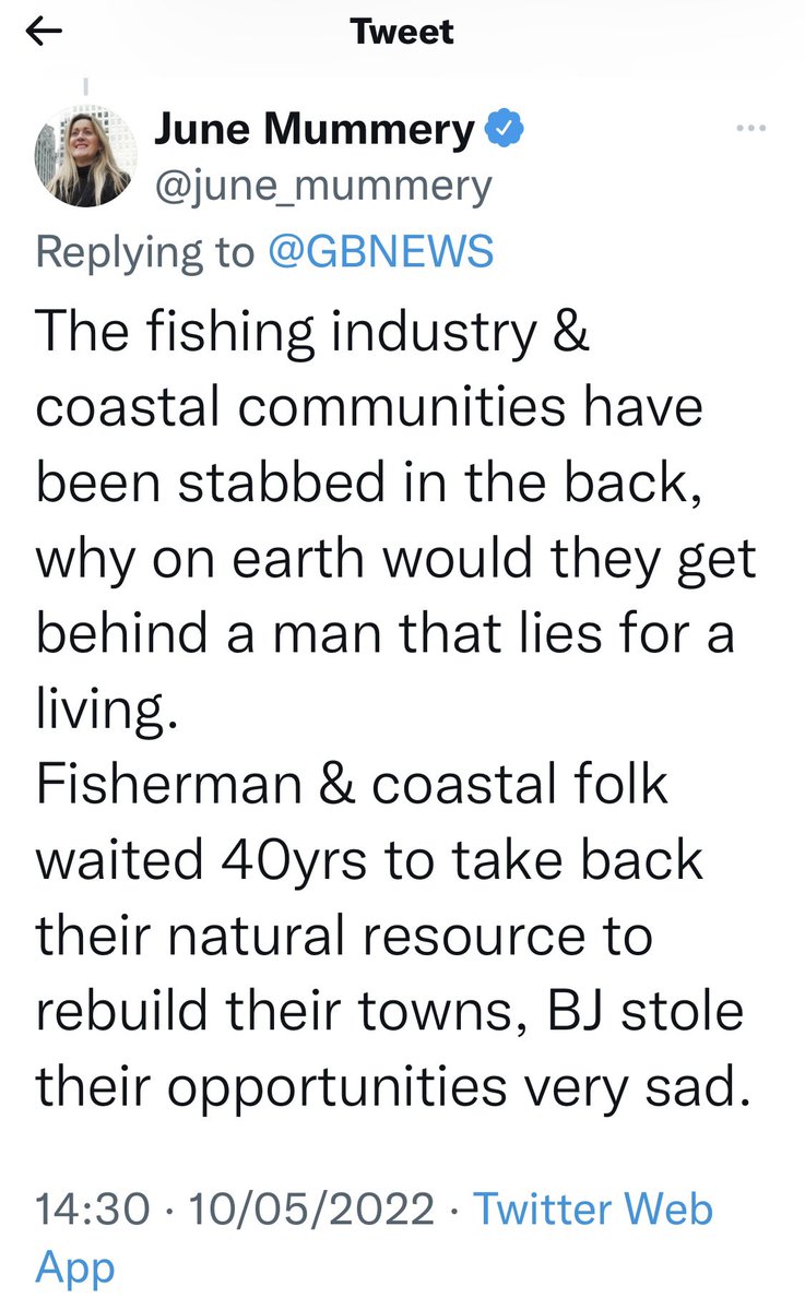 BrexitBuster's tweet photo. June Mammery: ‘I thought Brexit would only destroy other people’s businesses and lives, not mine!’ 😭
#BrexitTears #BooHoo https://t.co/9EuuiVlSZe