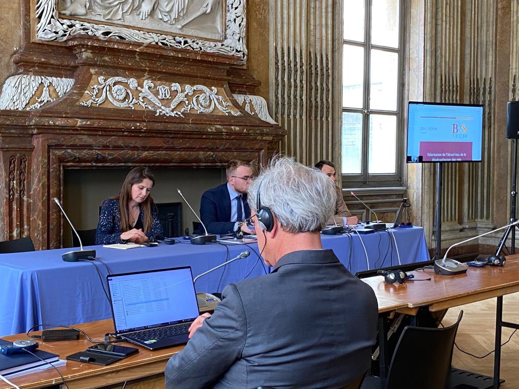 OIV_int's tweet photo. The @OIV_int experts meetings started today in hybrid format after two years of pandemic where all the meetings were held 100% online. Here #BOISPI. Boissons Spiritueuses. #OIVMeetings https://t.co/8V4TuPjGLz