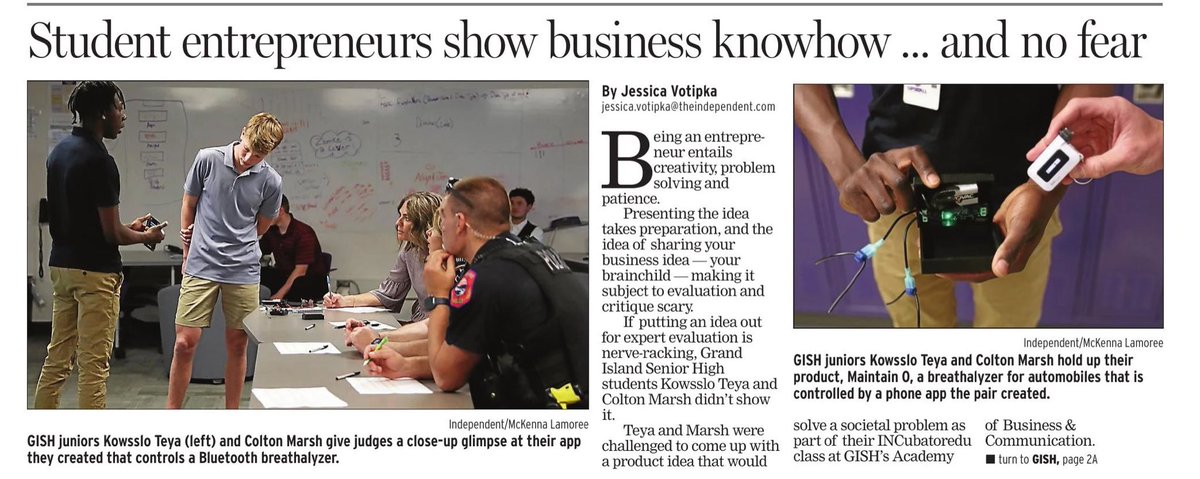 GISHIncubator's tweet image. Make sure you check out today’s paper!