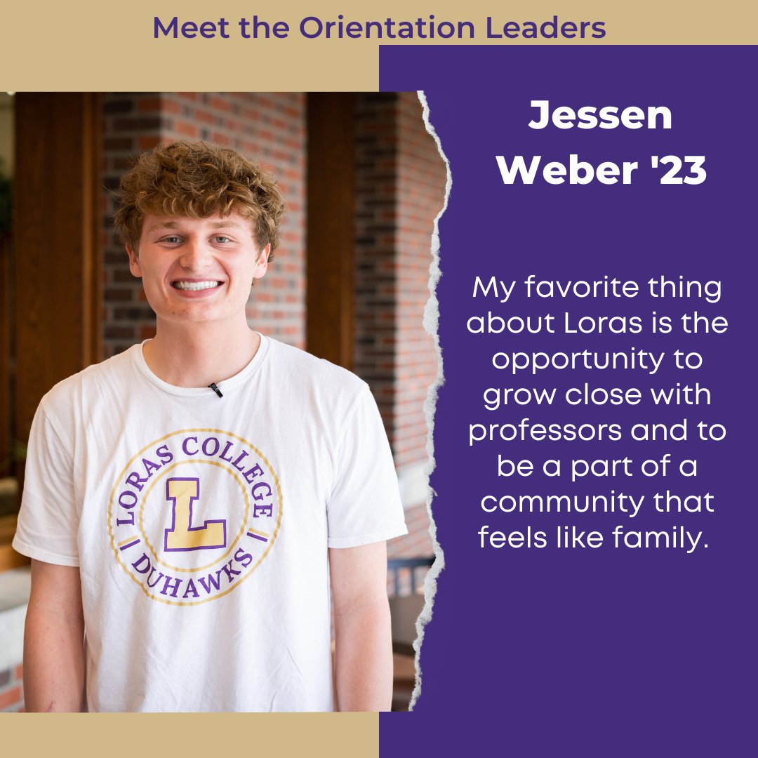 LorasCollegeSL's tweet image. Meet our first two Orientation Leaders, Jessen and Meghan!