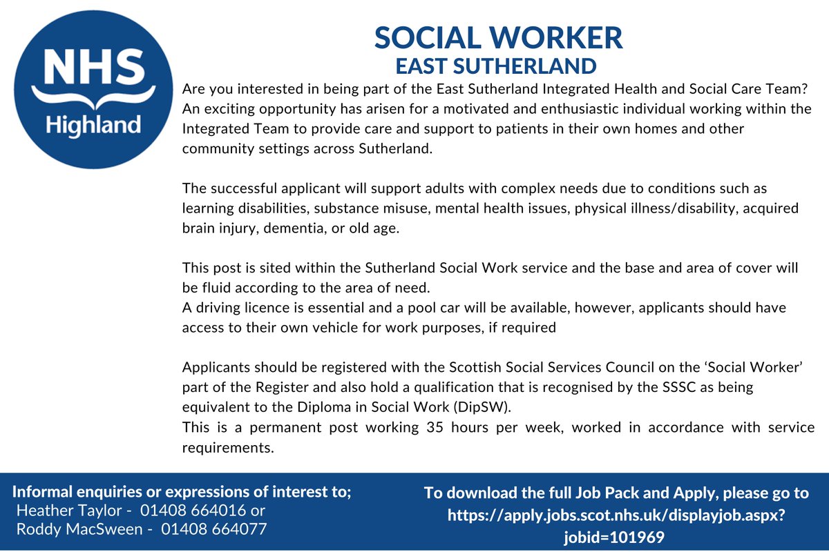 NHSHJobs's tweet photo. https://t.co/APse0UCOA9