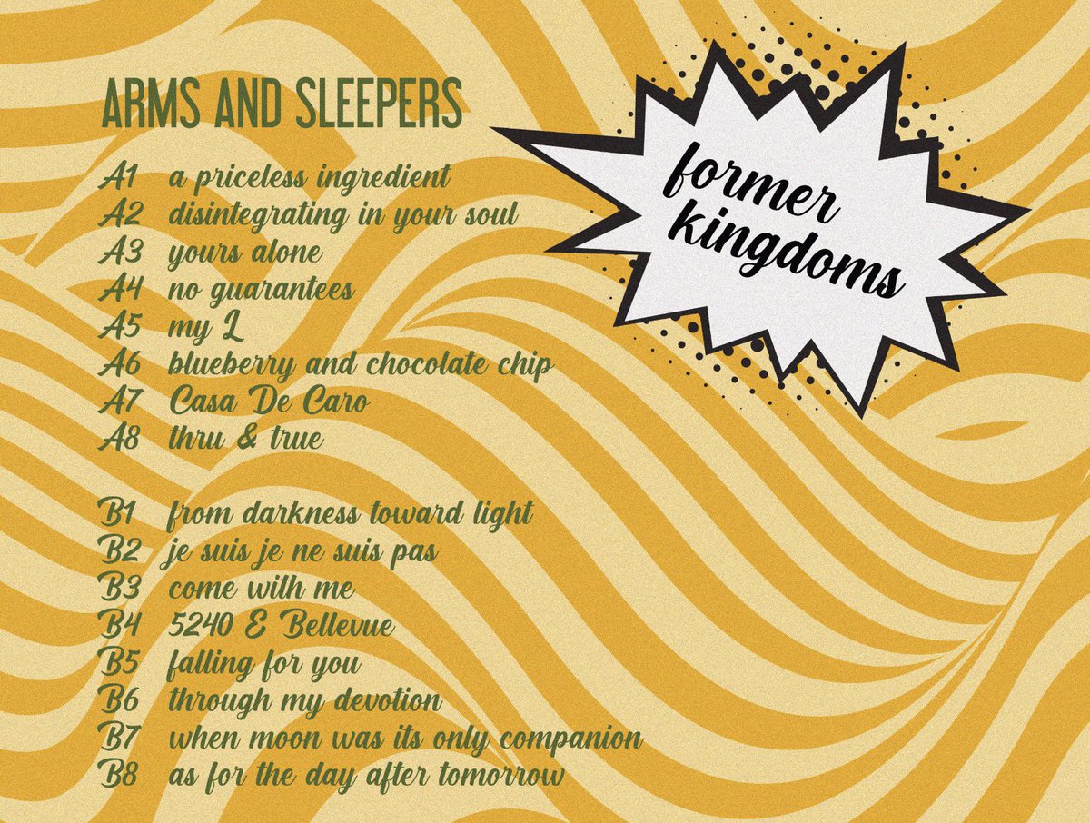 armsandsleepers's tweet photo. My new LP #formerkingdoms is officially out today! 🌵 This is Arms and Sleepers’ 13th studio record &amp; probably my most personal release to date.

Thank you for listening + supporting. https://t.co/0WRK1XXVfP will guide you to whatever music streaming platform you prefer.💥 (CONT) https://t.co/kqW5LCIn9t