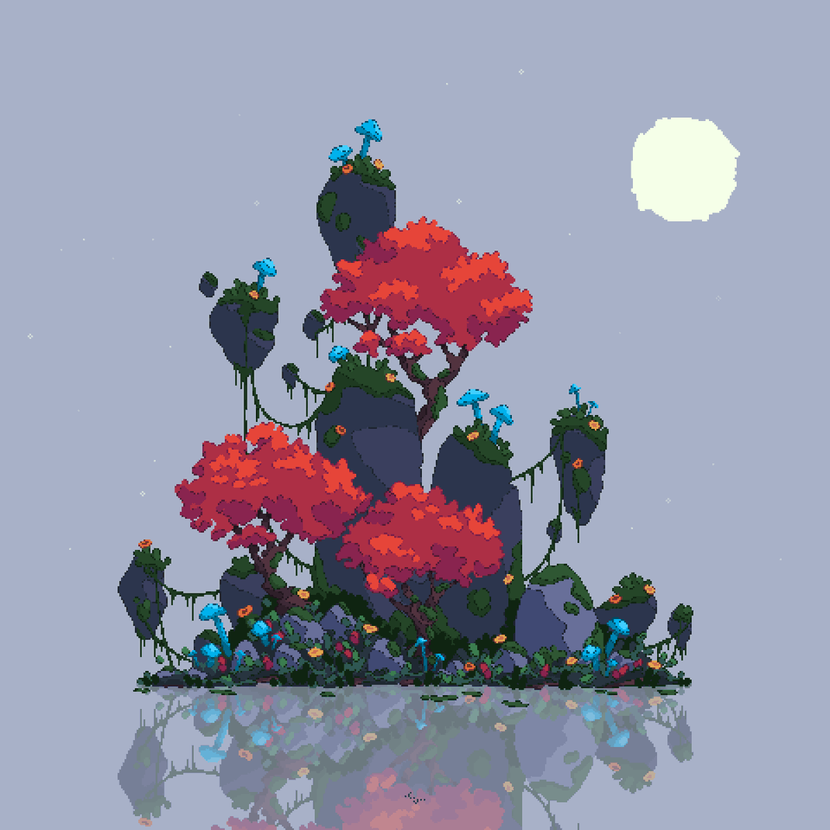 CamiUnknown's tweet photo. " Little Painted Island " 😊
#pixelart #ドット絵 https://t.co/63TzWzGSzm