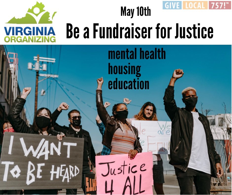 EvolvingOne's tweet photo. Help Virginia Organizing reach their goal as they continue to work for a more equitable Virginia https://t.co/HKcXeJt56P #tuesdayvibe #givelocal757 #MentalHealthAwarenessMonth https://t.co/rUZ4ncOoLU