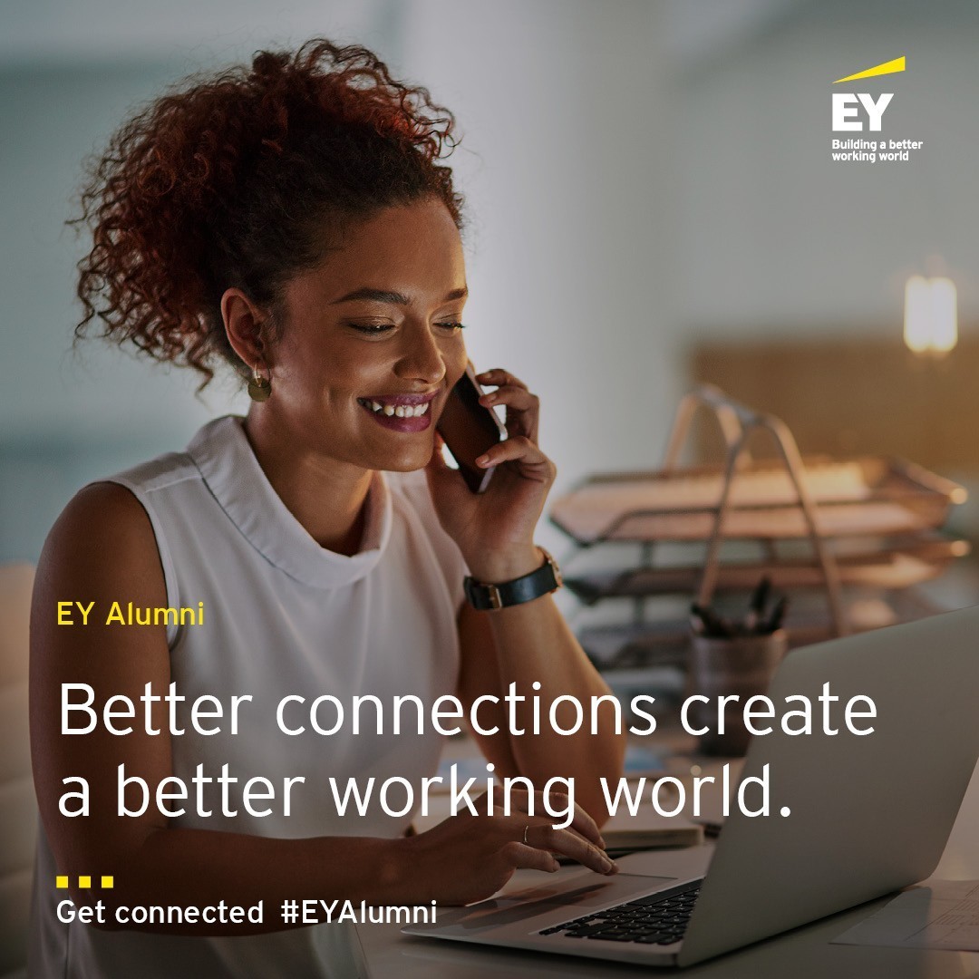 Even after leaving EY, our alumni continue to be part of our collective power. Our commitment to building a #BetterWorkingWorld are key to this lasting relationship. Reconnect with friends this #EYAlumni Week, register for the network or find out more: spr.ly/6012zyBIr