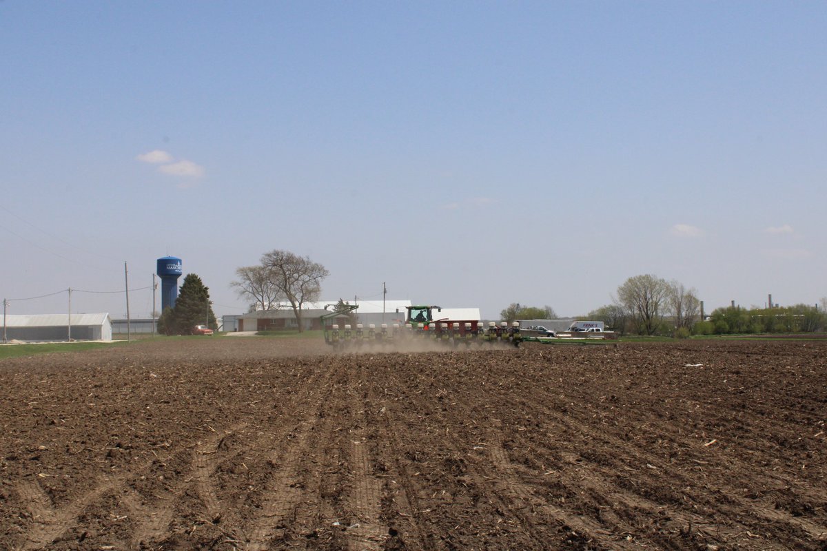 It was a great day yesterday for our first corn plot of the season in Delaware County!🌱 Planted with FS InVISION, DEKALB, and NK. #Plant22