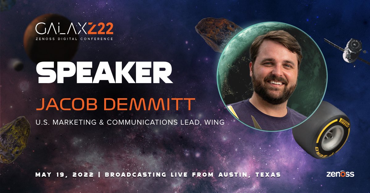 Don't miss this #GalaxZ22 breakout session, AI-Powered Autonomous Drones, with Jacob Demmitt, U.S. Marketing &amp; Communications lead, <a href="/Wing/">Wing</a> (An Alphabet Company). Register now! galaxz.zenoss.com