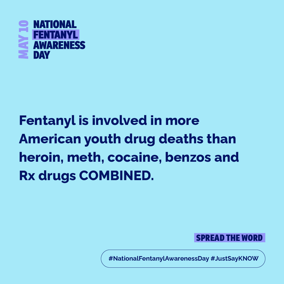 OCSheriff's tweet photo. Overdose deaths linked to synthetic opioids like fentanyl tripled among teenagers in the last two years. Today, on #NationalFentanylAwarenessDay, we’d like to encourage you to learn the facts about fentanyl and share them with your friends at https://t.co/ZPfhV9ouPY. #JustSayKNOW https://t.co/A9GlZNSNFv