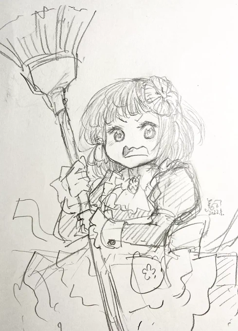 急いで描いた絵は荒い。 