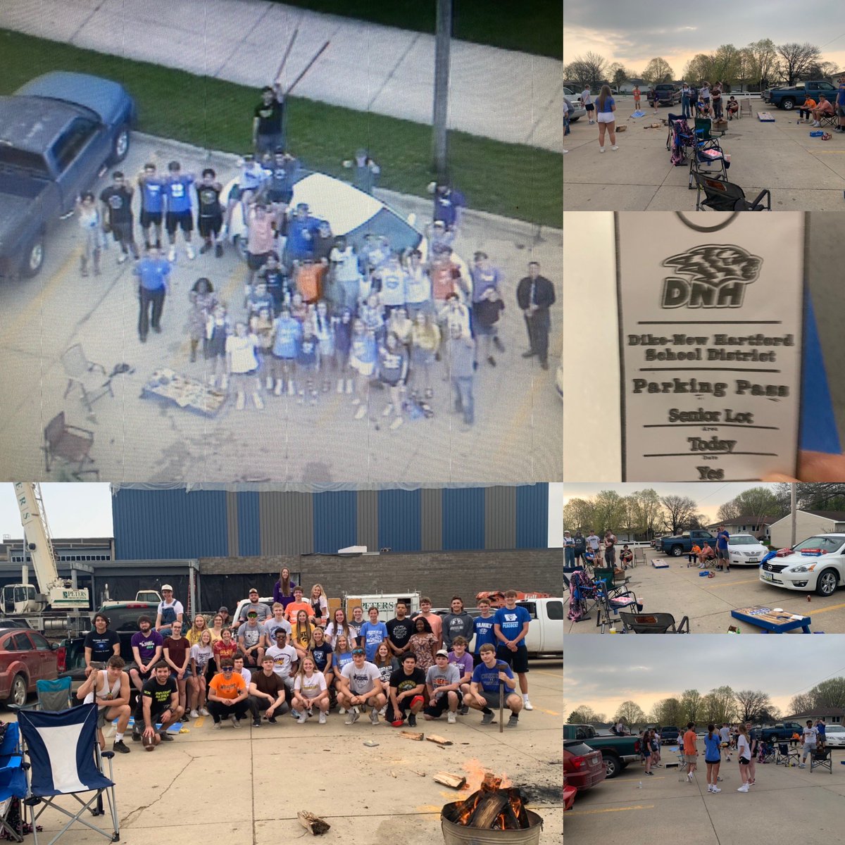 DNHSUPT's tweet photo. Well played Seniors! Appreciate everyone keeping it clean. Well done. #rollblue #SeniorLot https://t.co/PkgfZXEfl6