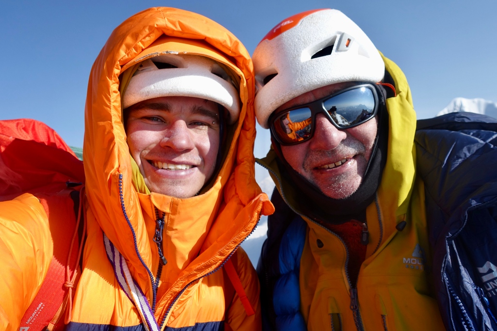MTNEQUIPMENT's tweet photo. Exciting news from Paul Ramsden and Tim Miller, who have just climbed a major new route in the Jugal Himal region of Nepal.
The route, 'The Phantom Line (ED+)', takes a striking line up a 1200m high granite face of an unclimbed and unnamed 6563m peak.
Full story to follow. https://t.co/iqf6nDDFwY