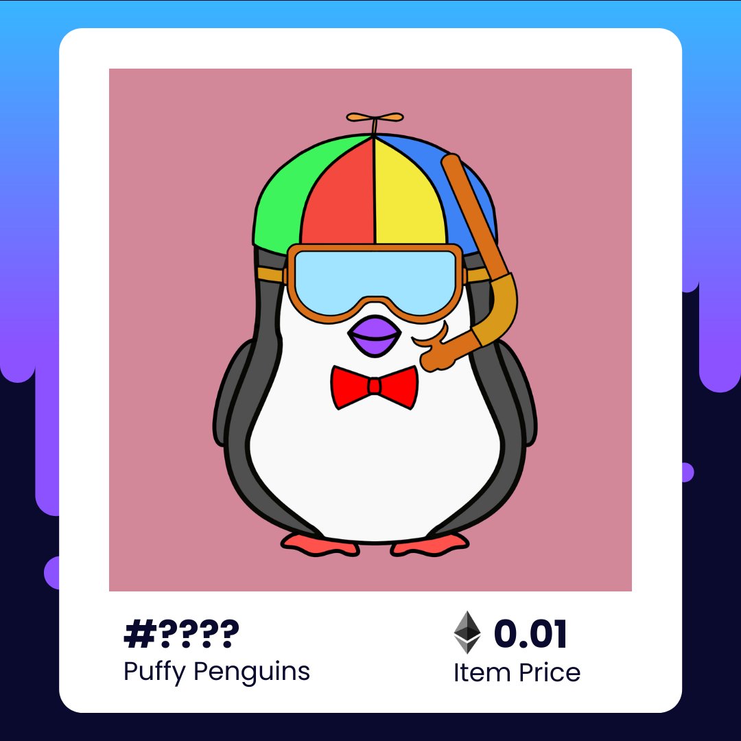 creations_dna's tweet photo. Puffy Penguins

1️⃣ st Generation Collection
📆 Mint date: May??
💰 Mint Price: 0.01 ETH
📦 Supply: 3333 with 133 Traits
🟣 Network: #Polygon $MATIC https://t.co/USNNd9lsnm