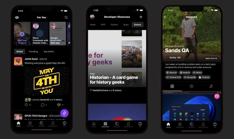 danoely_'s tweet photo. A few preview screen grabs of our @thefullstacknet new mobile app (work in progress). Only a couple weeks to go until we ship the beta version ✌️
#developers #makecodenotwar #DEVCommunity https://t.co/grkB4na2s5
