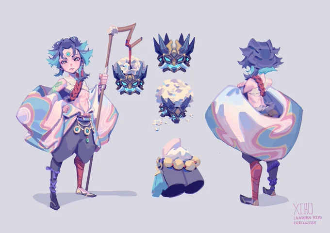 Genshin lantern rite concepts from over a year ago! 