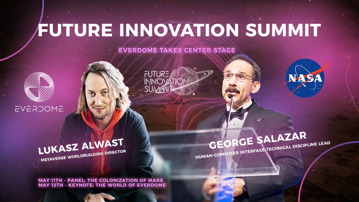 📣Everdome takes the stage at the Future Innovation Summit in Dubai over the next 2 days - focusing on space exploration and the #metaverse, we couldn't find a better audience. 

Full info on keynote and panels 👉everdome.io/news/everdome-…

See you in #Dubai! 👩‍🚀

#TheJourneyHasBegun
