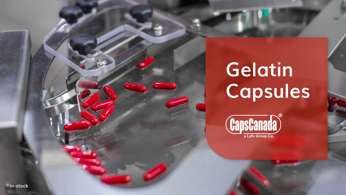 capscanada's tweet photo. Looking for a new gelatin capsule supplier? CapsCanada’s vertical integration enables us to guarantee the quality of our gelatin and provide long-term, continuous supply chain support, from sourcing to distribution.
-
Request a quote at: https://t.co/W59gXFSID8
#CapsCanada https://t.co/xMpr0pJj6r