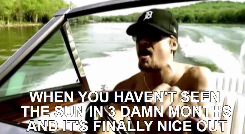 QCountry107's tweet photo. Whatcha say @KidRock, ready for a boat ride through @DowntownPH this summer? 😎☀️😎 https://t.co/GdprKWDDr3
