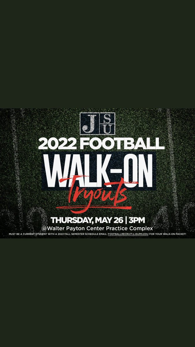 CoachTaylor010's tweet photo. Come show you deserve to be a part of something special!  #IBelieve #GoJSUTigersFB https://t.co/HaKyLnmWA2