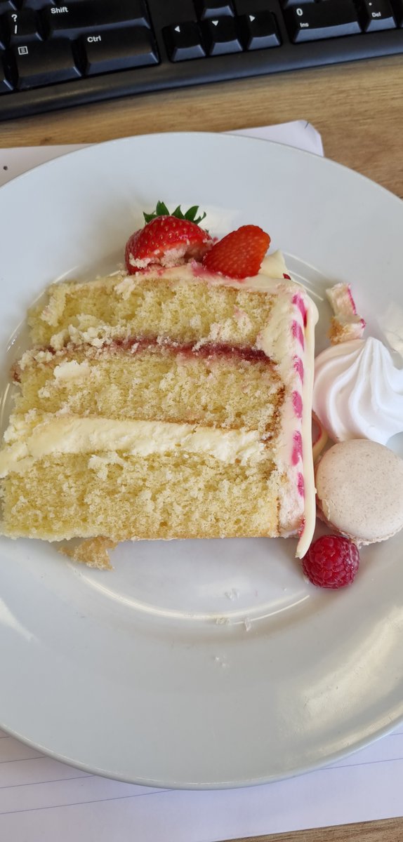 THLAccountancy's tweet photo. Look at this beautiful vanilla jam sponge cake, we have been blessed by another creation of Iagos Cafe! A big thank you to @cjslandscapesltd for bringing in this office goodie, went down in no time.

#blessed https://t.co/8TsCpXILdv