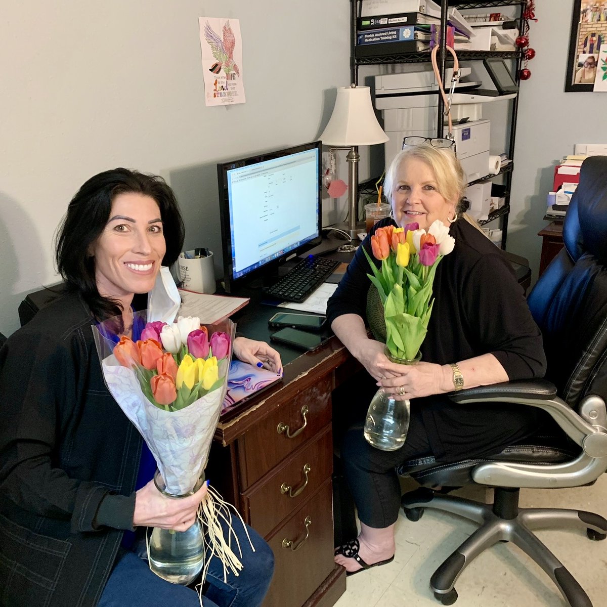 magnifyflorida's tweet photo. It is Nurse Appreciation Week and we appreciate ours so much!!!  Thank you Nurse Donna for everything you do, and we love Ms. Monica too! #nurseappreciationweek https://t.co/ZBeWO9iJDh