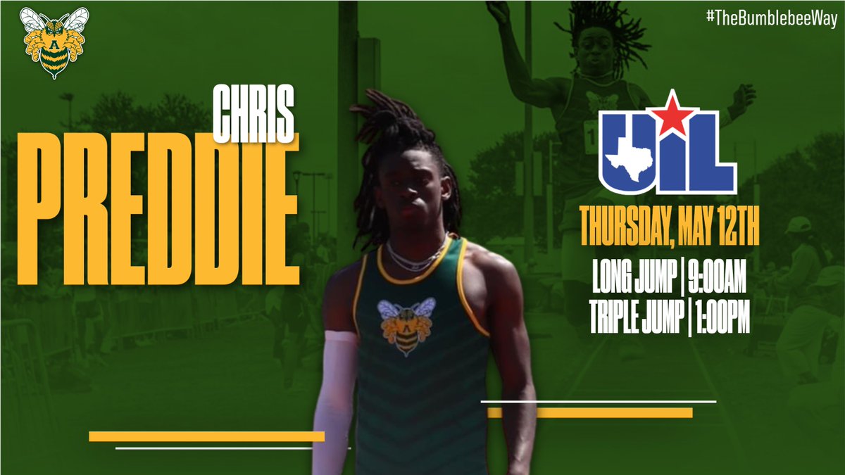 Chris Preddie will be jumping at UIL State this week!
<a href="/uiltexas/">Texas UIL</a> @UIL_AD