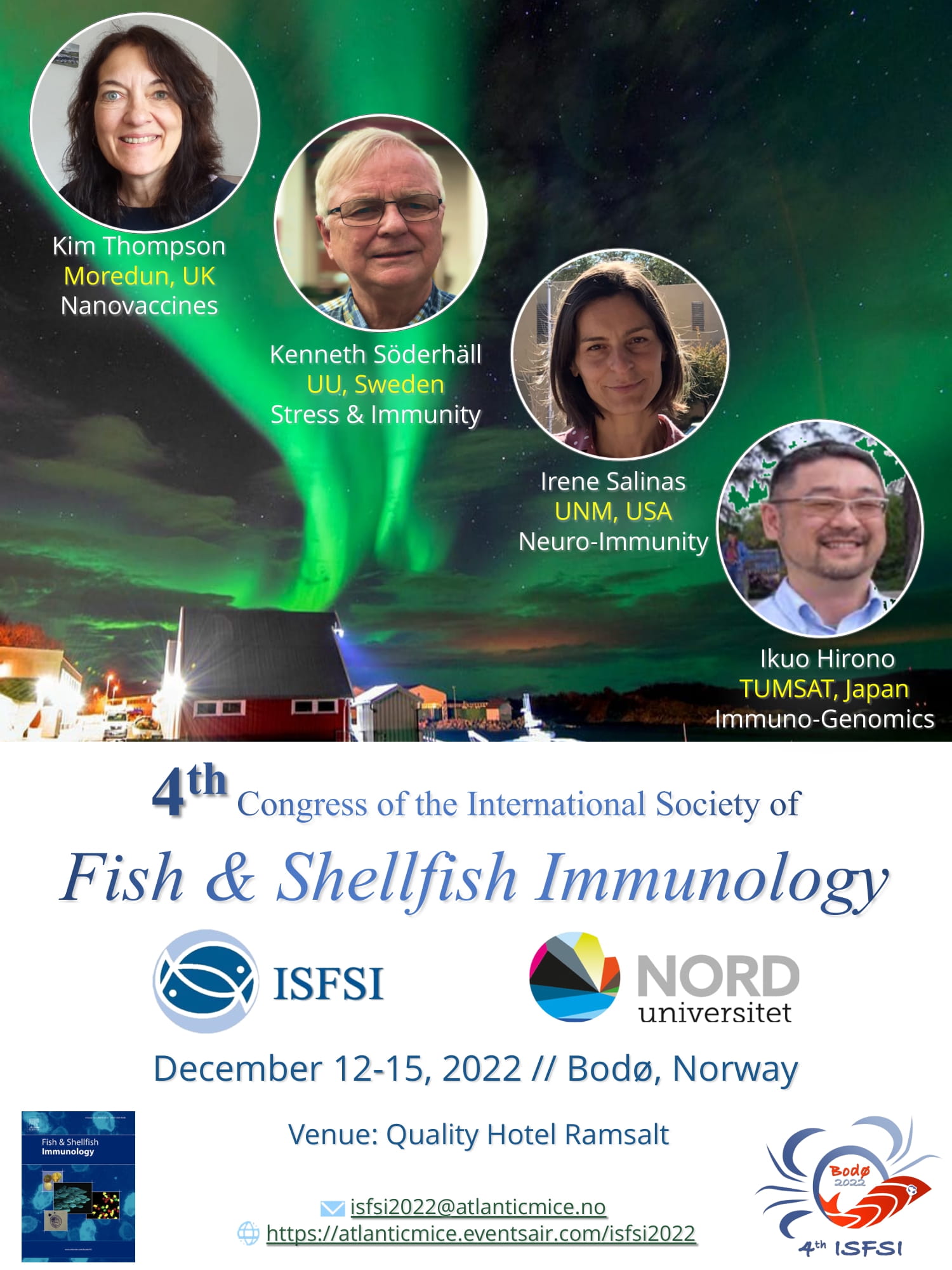 Intl. Soc. of Fish & Shellfish Immunology Congress (isfsi2022) / Twitter