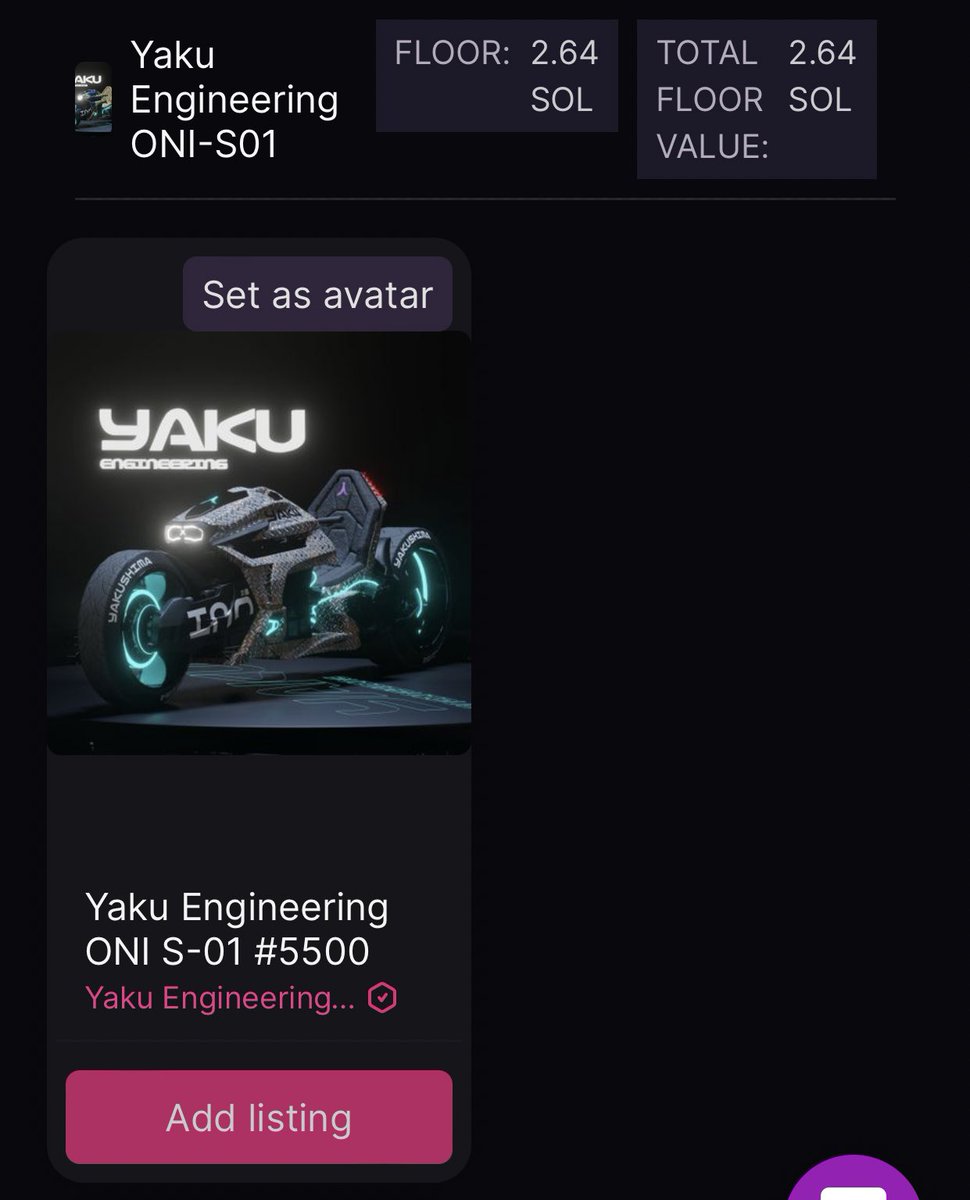hodlerr0's tweet photo. 2.6dan 1 tane motor aldım. 🤌

@YakuCorp 🔥🔥🔥

#NFT #SOLANA https://t.co/5jgQABZ5In