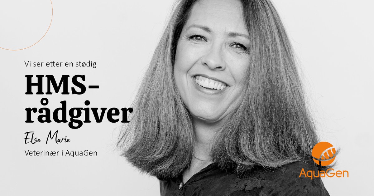 Ledig stilling som #HMS-rådgiver! Er du stødig, idérik og strukturert med god innsikt i helse, miljø og sikkerhet på arbeidsplassen? I så fall vil vi gjerne møte deg.  
aquagen.no/ledige-stillin…

#ledigstilling #såkornforlivskraft #rogn #genetikk #degodegenene #vitenskap #havbruk
