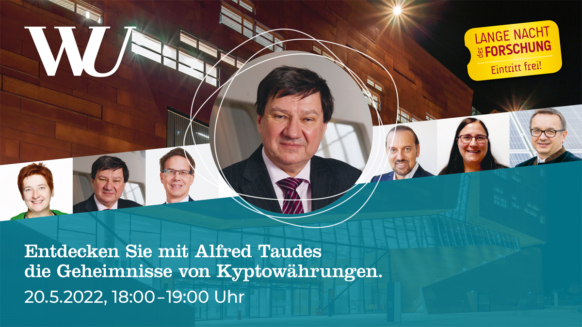 wu_vienna's tweet photo. Von #Bitcoin bis #Blockchain – @alfredtaudes erklärt bei der Langen Nacht der Forschung an der WU, wie Kryptowährungen funktionieren und ob sie auch in Zukunft noch eine Rolle spielen werden.
Alle Infos zum Programm ➜ https://t.co/wdaBkARsEp
#lnf22 #btc #crypto https://t.co/LwJXUhP6Am