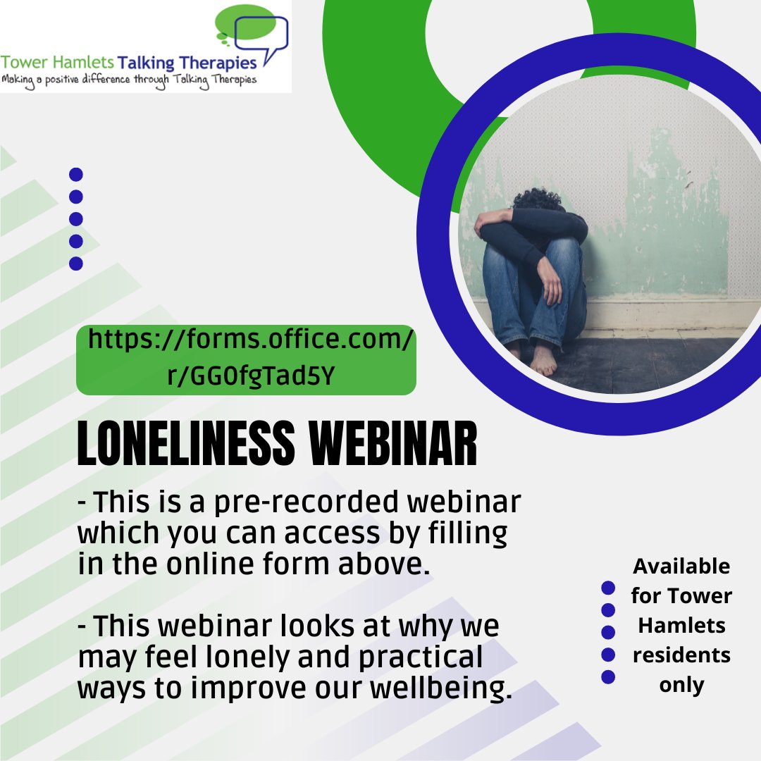 In honor of the theme of Loneliness during Mental Health awareness week,  we want to ensure we provide  the tools to manage your loneliness.

You can access our recorded webinar looking at Loneliness by filling in our form on: forms.office.com/r/GG0fgTad5Y

#mentalhealthawarenessweek