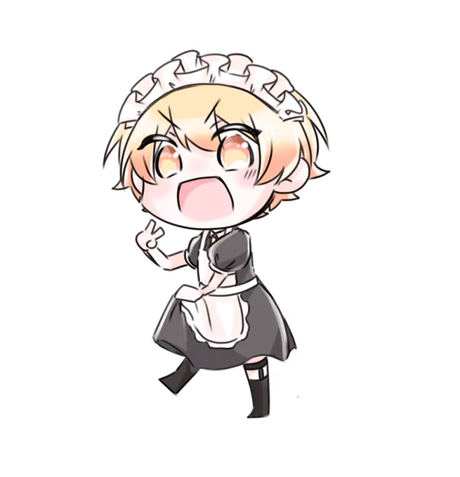 メイドさん描いたー!!メイドの日、間に合ってよかった…! 