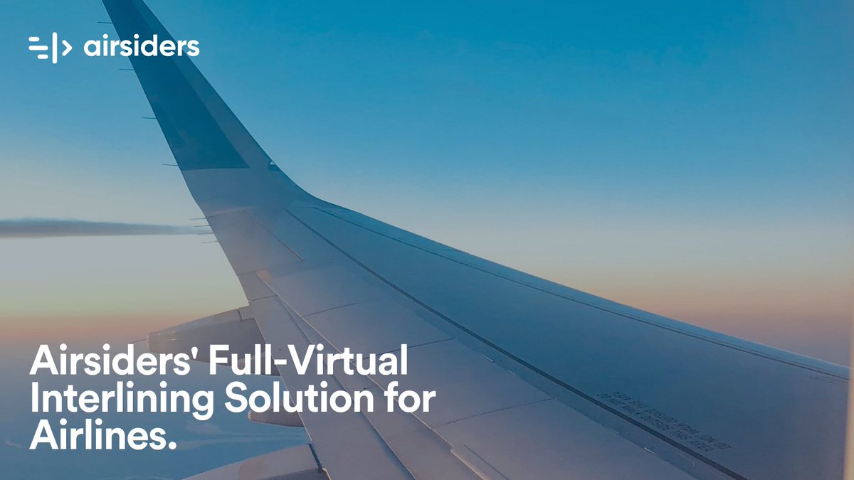 Whether in an alliance or not, Airsiders’ virtual interlining solution enables airlines 🛩️ to connect and offer virtual interlining flights. Flights are fully protected and passengers’ baggage is checked -thru. 
Learn more about how our solution here: bit.ly/3sMbUks