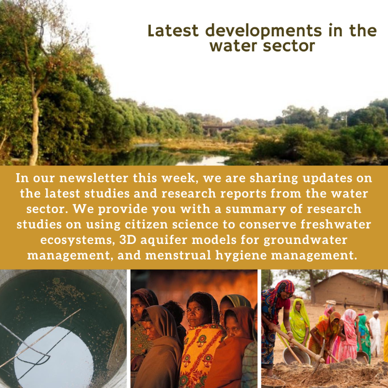 indiawater's tweet photo. In our newsletter this week, we are sharing updates on the latest studies and research reports from the water sector.
#newsletter #waterupdates #groundwater #waterresources #MGNREGS #menstrualhygien #globalfoodsecurity