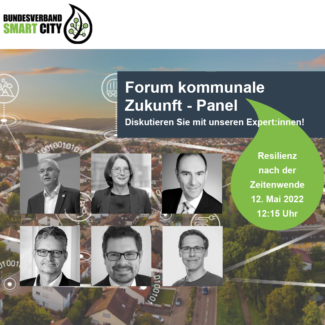 Eine spannende Diskussion erwartet Sie beim #ForumkommunaleZukunft am Donnerstag mit

Ulrich Ahle, <a href="/FIWARE/">FIWARE</a>
<a href="/OliverDoleski/">Oliver D. Doleski</a>, <a href="/Siemens/">Siemens</a>
<a href="/GollanMichael/">Michael Gollan</a>, #Hypertegrity
Heinrich Lorei, <a href="/Verband_MRN/">Verband Metropolregion Rhein-Neckar</a>
<a href="/TabeaRoessner/">Tabea Rößner</a>, <a href="/Die_Gruenen/">BÜNDNIS 90/DIE GRÜNEN</a> und
<a href="/SSlembrouck/">Stefan Slembrouck</a>, #BVSC

#fokomzu22

bundesverband-smart-city.org/veranstaltunge…