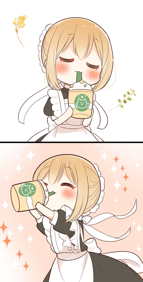 フラペチーノ堪能メイドさん

#メイドの日 