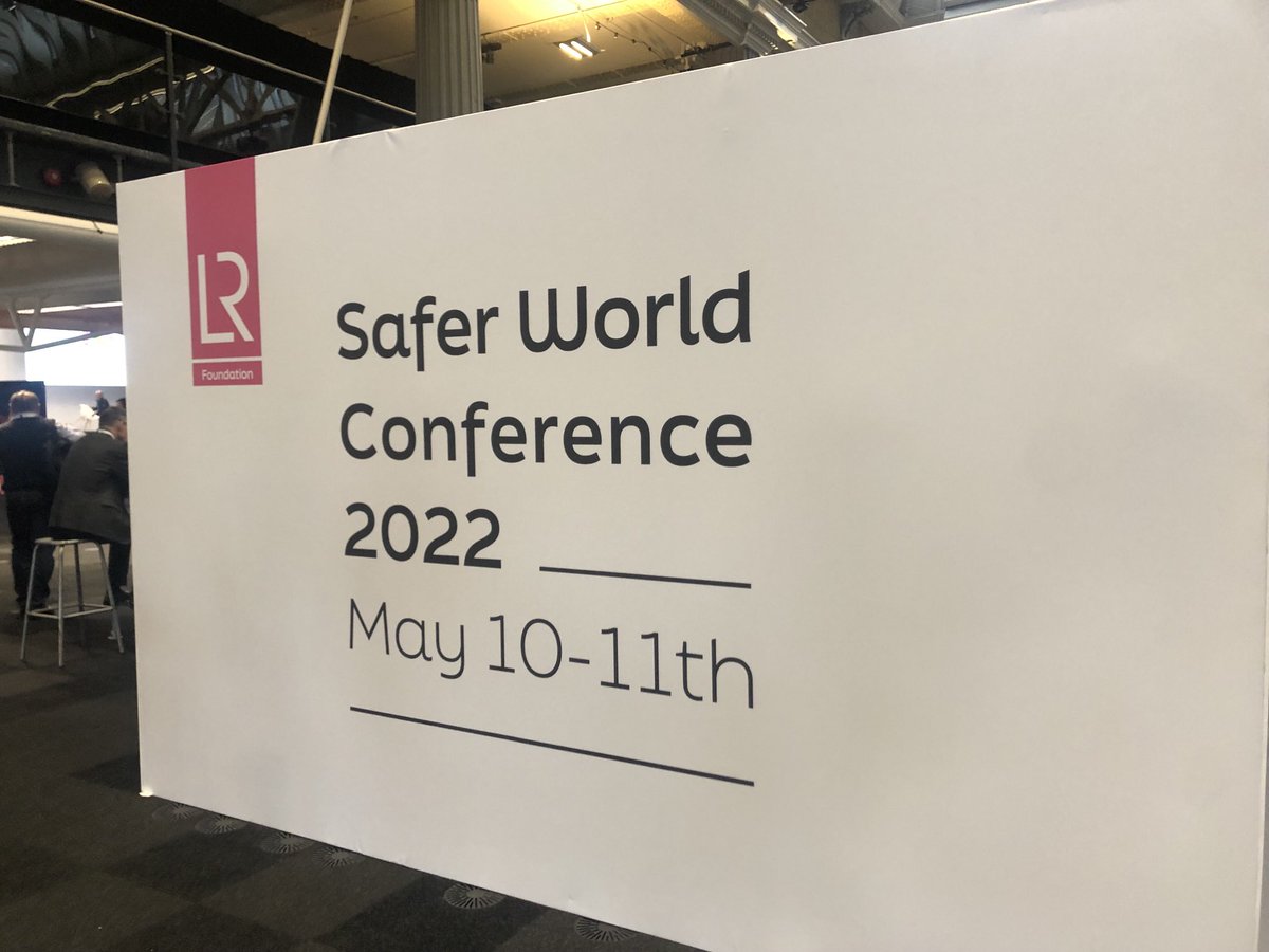 NicGoodmaritime's tweet photo. It’s all happening ⁦@LR_Foundation⁩’s Safer World Conference. So pleased to be out and about and looking forward to a session on #decarbonisation featuring ⁦@lloydsregister⁩ CEO Nick Brown https://t.co/3fQB3IedP9